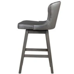 Hillsdale Furniture Rosabella Wood Swivel Stool - Wirebrush Gray - Counter Height -Elegance Barware 35c6f07a 7874 496d 9039 2148028f6bee