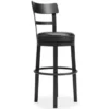 Black Valebeck Tall Upholstered Swivel Barstool(1/CN) -Elegance Barware 38bb183f bd67 40ab 9da6 841ffb5792a8