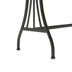 DH BASIC Industrial 60-inch Metal 1-Shelf Counter Height Table By Denhour - Warm Oak -Elegance Barware 3971afd6 9c8a 4092 9a6c fa9cc1255457