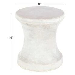 Contemporary Fiberclay Stool - 14 X 14 X 16 - Black -Elegance Barware 3c313a4f 6b67 4e6b 8331 b3e7b38907ca