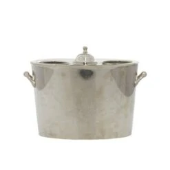 Silver Stainless Steel Traditional Wine Holder - 11 X 7 X 10 -Elegance Barware 3d892d67 0bb1 4fdb ae3a 7e8bf03c1699