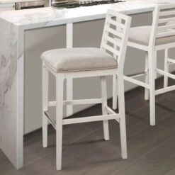Sunnyvale Solid Wood Counter Stool By Greyson Living - Gray Fabric -Elegance Barware 3f265edb 3f72 4cf1 97ce 9b90eb54ac1a
