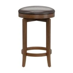 Hillsdale Furniture Brendan Wood Backless Swivel Stool, Brown Cherry - Brown Cherry - Bar Height -Elegance Barware 40ea64e3 f647 4eea a765 75417b24e2c0