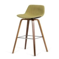 WYNDENHALL Cacey Mid Century Modern Bentwood Counter Height Stool (Set Of 2) - 20.7'' X 21.1'' X 36.6 - Denim Grey -Elegance Barware 414fbc0d aa23 4915 87d1 010cde10fab4