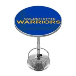 NBA Chrome Pub Table - Fade - 31"H - Golden State Warriors -Elegance Barware 41961704 dcc6 4600 b5a5 4d761d26eae7