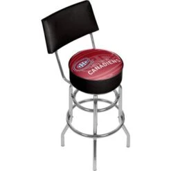 NHL Swivel Bar Stool With Back - Watermark - Philadelphia Flyers