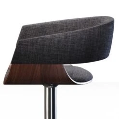 WYNDENHALL Calinda Mid Century Modern Adjustable Swivel Bar Stool - White -Elegance Barware 45607d5e 2a5b 4272 8963 49aa248972c2