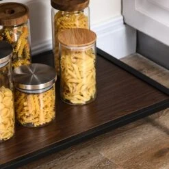 HOMCOM Industrial Wine Rack With 11-Bottles Holder, Free Standing Wine Shelf With Glass Holders, Dark Brown - Dark Brown -Elegance Barware 4641f937 7c4f 4f09 bd93 075c8709d608