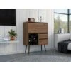 Boahaus Oxford Bar Cabinet (Multi-color) - Brown - MDF