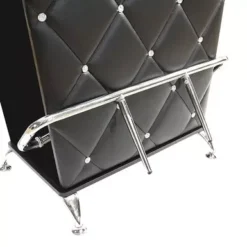 Contemporary Black/Chrome Bar Table (K/D) -Elegance Barware 47d45eb8 f99b 4bce ac3b 216f3cb05239