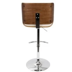 Carson Carrington Tranas Mid-Century Modern Adjustable Barstool - Brown/Cherry -Elegance Barware 4810d01f 7ef3 49a2 b66b 541da78718ea