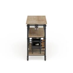 Brown Iron Industrial Wine Rack 31 X 48 X 17 - Brown -Elegance Barware 486133ed 282a 4c69 8ca9 4c7e8da98dce