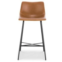 Poly And Bark Paxton 24" Counter Stool (Set Of 2) - Brown -Elegance Barware 49d5c635 4962 4b55 8640 de347b2d097a