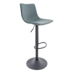 LeisureMod Tilbury Modern Adjustable Bar Stool With 360-Degree Swivel - 32.2 - Olive Green -Elegance Barware 49f4fddb b67d 4bdc 8ab2 ecbfd29037a5