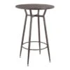 Carbon Loft Barton Industrial Round Bar Table - N/A - Antique/Espresso