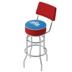 NBA Swivel Bar Stool With Back - City - 20" X 20" X 41.75" - Denver Nuggets -Elegance Barware 4e8b1708 3efb 4b06 87bd 7dfac758ffd1