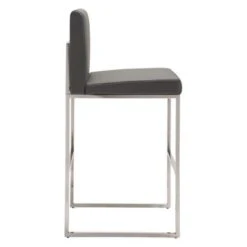 Belleville Barstool Gray - Single - Gray - Bar Height -Elegance Barware 4ed29a0c 2a6b 49f7 aa38 7fcf9799f904