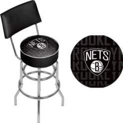 NBA Swivel Bar Stool With Back - City - 20" X 20" X 41.75" - Denver Nuggets -Elegance Barware 4ed3d8ad 3aea 40eb b19e 1f64e64765a7