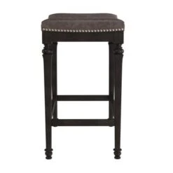 Hillsdale Furniture Vetrina Wood Backless Counter Height Stool - 21.5"W X 15.5"L X 27"H - Grey - Counter Height -Elegance Barware 4ee97169 0cd8 434e a714 47105dd07a28