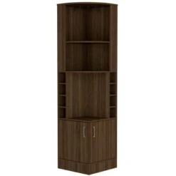 Copper Grove Tumanyan Corner Bar Cabinet - N/A - Light Oak -Elegance Barware 50542243 260d 4809 9063 f558eaef0998