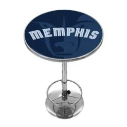 NBA Chrome Pub Table - Fade - 31"H - Detroit Pistons -Elegance Barware 53ca2397 3b80 4472 8a75 58ab8304bb70