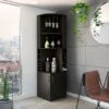 Copper Grove Tumanyan Corner Bar Cabinet - N/A - Black -Elegance Barware 56db44a2 9636 41f3 8056 5b99b47c2675