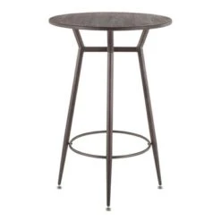 Carbon Loft Barton Industrial Round Bar Table - N/A - Antique -Elegance Barware 570f11e7 0ed7 45c8 aaa9 b8ba793c8162