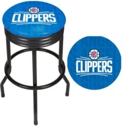 NBA Black Ribbed Bar Stool - City - Los Angeles Lakers -Elegance Barware 58162d3b 2dd4 4fbf 9a23 50579b820b18