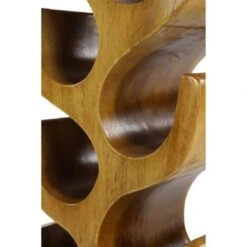 Brown Teak Wood Rustic Wine Rack 28 X 11 X 7 - 11 X 7 X 28 - 11 X 7 X 28 - Brown -Elegance Barware 590fe4d7 a2a0 4510 9bb2 915c85a8b987