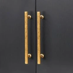 Lifestorey Killian Bar Cabinet - Walnut -Elegance Barware 5a08b2e4 eeab 4d5f 9471 93a7e06d0f4b