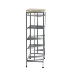 Iron/ Wood Industrial 36-inch Wine Rack - 19 X 11 X 36 - Grey -Elegance Barware 5bc626bd 4a5d 46c7 8bfa b05e794e34f2