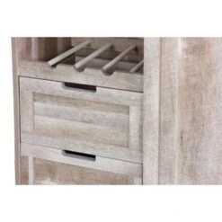 Carbon Loft Leguizamo Sliding Barn Door Wine Cabinet - Natural - Wood/MDF -Elegance Barware 5d91ee8e 747e 4368 8593 fc5fc020865f