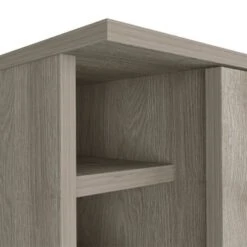 FM Furniture Liverpool Bar Cart With 4 Legs, 6 Cubbies, Cabinet, And 2 Inner Shelves - Laminate -Elegance Barware 5e5ca23c d0e2 4780 966a e7456f1e00a6