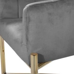 Silver Orchid Beavers Velvet Upholstered Shelter Arm Bar Stool - Navy - Counter Height -Elegance Barware 5e65e76d 29db 473a a59d 739658a8e130