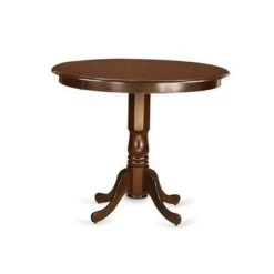 East West Furniture - Rubberwood Counter-height Pub Set - A Table And Counter Height Chairs (Color Options Available) - TRQU3-BLK-W -Elegance Barware 5efcea7b e092 4645 a86e e7149923d97a