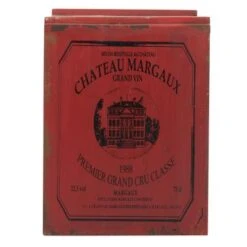 Wood Farmhouse Wine Rack 16 X 14 X 13 - 14 X 13 X 16 - Red -Elegance Barware 5fa957c7 e333 4a40 a294 8d389dbc0b26