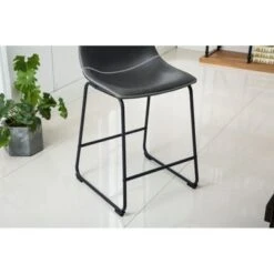 Roundhill Furniture Bronco Antique Wood Counter Height 5-piece Dining Set - Grey -Elegance Barware 60444fc3 71c3 4de8 b6ed bffeec7e64bd