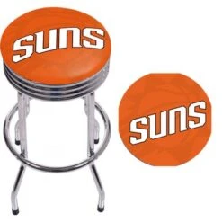 NBA Chrome Ribbed Bar Stool - Fade - Utah Jazz -Elegance Barware 63ad73b4 61a6 4155 b6ad 20dca076259c