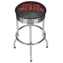 NBA Chrome Ribbed Bar Stool - Fade - Utah Jazz -Elegance Barware 65752b20 9020 4ae2 ba7f dbf4d6a10db9