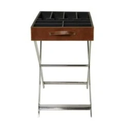 Stainless Steel Modern Wine Holder - 24 X 16 X 26 - Black -Elegance Barware 66671ccd e412 49d4 b13b 439c260375a7