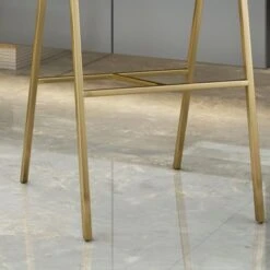 Folwell Modern Faux Leather Barstool (Set Of 2) By Christopher Knight Home - Black+Gold -Elegance Barware 667d7669 2d66 47da 966c a6d21f2770f3