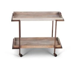 Chapra Tray Top Serving Cart By Greyson Living - Chapra Bar Cart