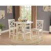 Acme Tartys Cream Counter-height Table - Cream -Elegance Barware 689dedd0 01e5 42ab 8560 ae2785e46308