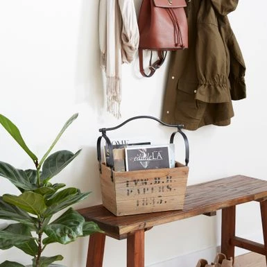 Brown Fir Rustic Wine Holder 16 X 16 X 9 - Brown 3 Brown Fir Rustic Wine Holder 16 X 16 X 9 - Brown