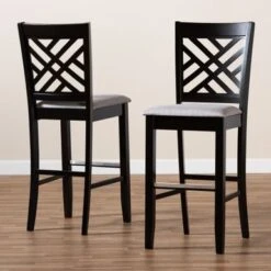 Baxton Studio Jason Modern And Contemporary 2-Piece Bar Stool Set - Sand -Elegance Barware 6cc1d794 c608 4fe9 979e b8e1ee0399cb