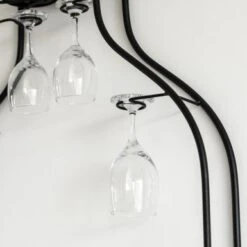 Vintiquewise Big Vintage Decorative Metal Bottle Shaped Wine Bottle Holder For Living Room, Dining, Or Entryway - 22.5" W X 3.25" D X 80.5" H - 22.5" W X 3.25" D X 80.5" H -Elegance Barware 6d076724 b63b 463d 924b 4d4c0a3b919a