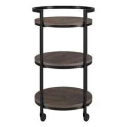 Graham Bar Cart - Black Grain -Elegance Barware 6da36e3f 3507 4e1e 9b34 f4f51753adea