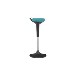 Rye Studio Fabric Seat Ergonomic Swivel Standing Stool - Teal