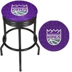 NBA Black Ribbed Bar Stool - City - Pheonix Suns -Elegance Barware 7508bc56 0209 4f74 869e fde039f32390