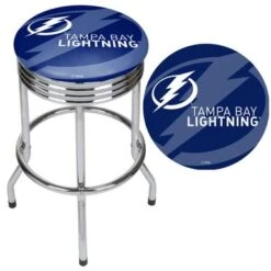 NHL Chrome Ribbed Bar Stool - Montreal Canadians -Elegance Barware 777c49b0 cd25 46e3 b824 640337ed0516